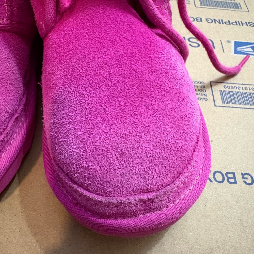 Ugg Vibrant Pink Suede Boots - Picture 3 of 9